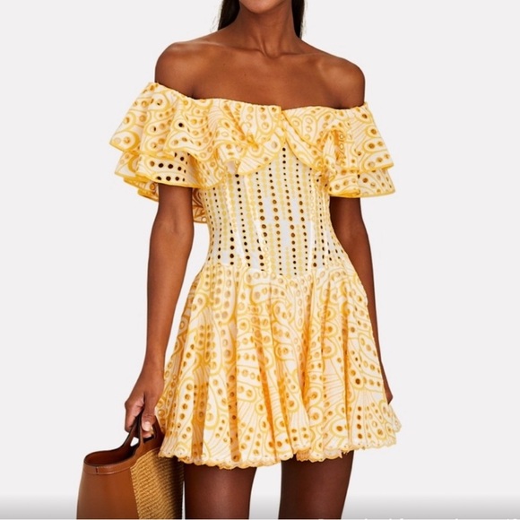 Charo Ruiz Dresses & Skirts - NWT Charo Ruiz Yellow Mini Dress